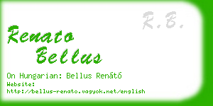 renato bellus business card